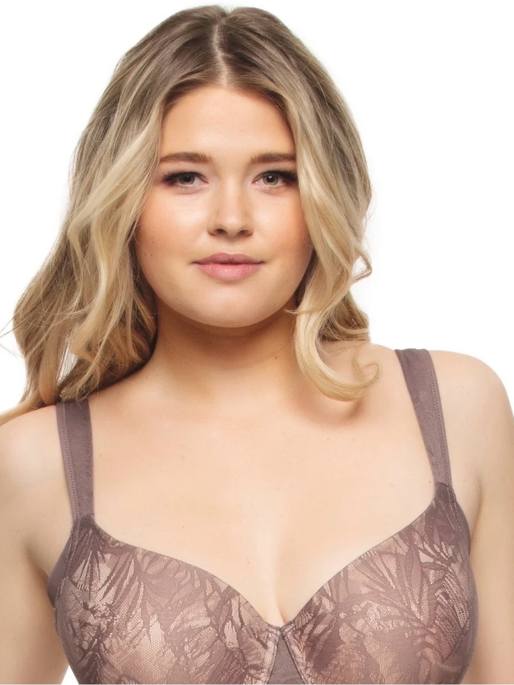 Paramour Lace Underwire Bra in Taupe